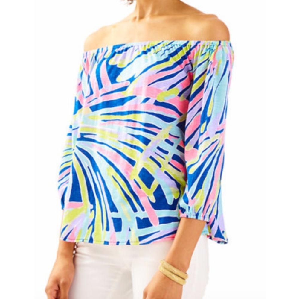 NWT Lilly Pulitzer Enna Knit Top Indigo XS